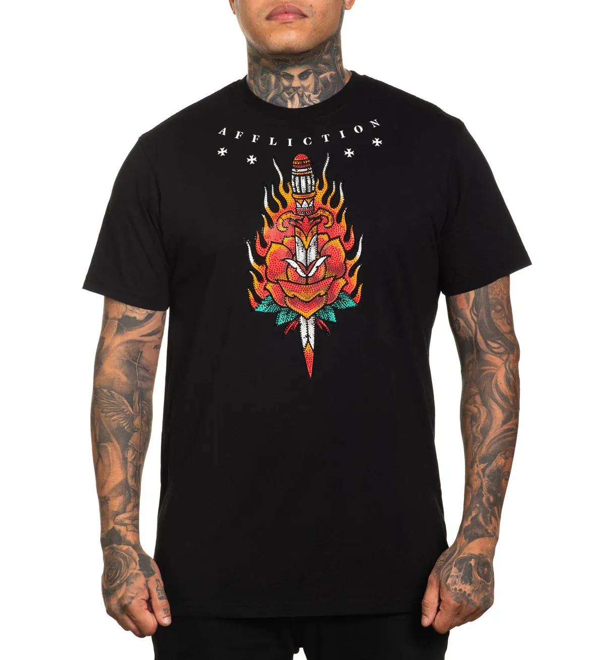 AFFLICTION Ritual Fire Graphic T-Shirt