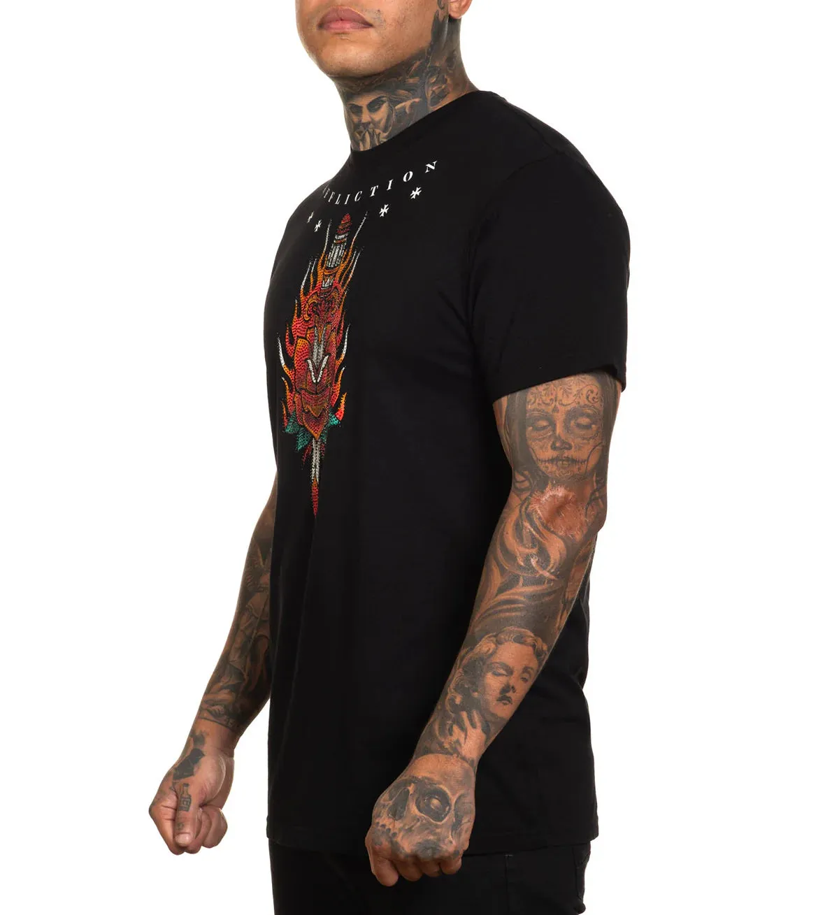 AFFLICTION Ritual Fire Graphic T-Shirt