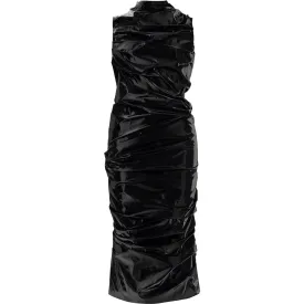 Alexander Mcqueen laminated jersey dress