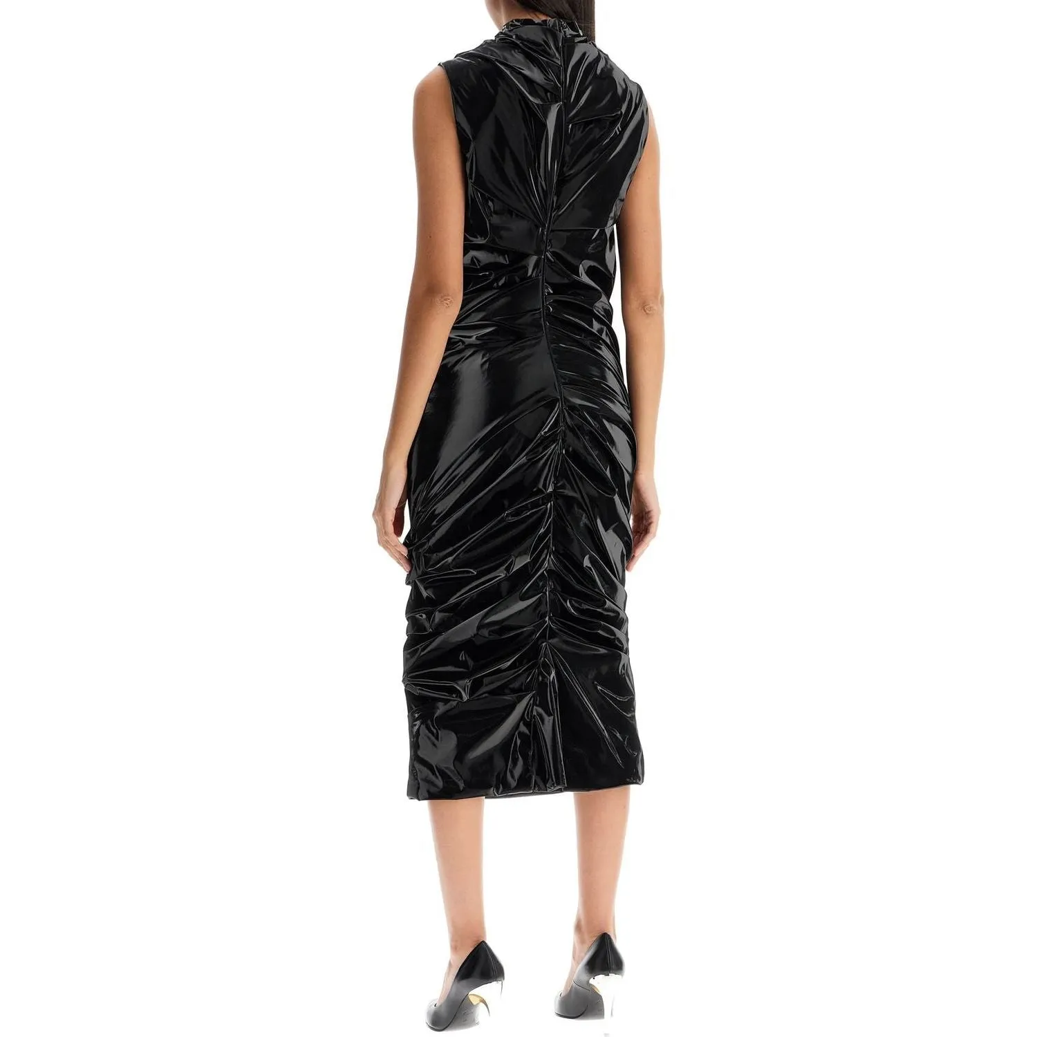 Alexander Mcqueen laminated jersey dress