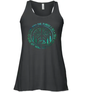 And Into The Forest I Go To Lose MY Mind and Find My Soul Gifts Women Racerback Tank