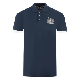 Aquascutum Elegant Cotton Polo with Contrast Logo Emblem