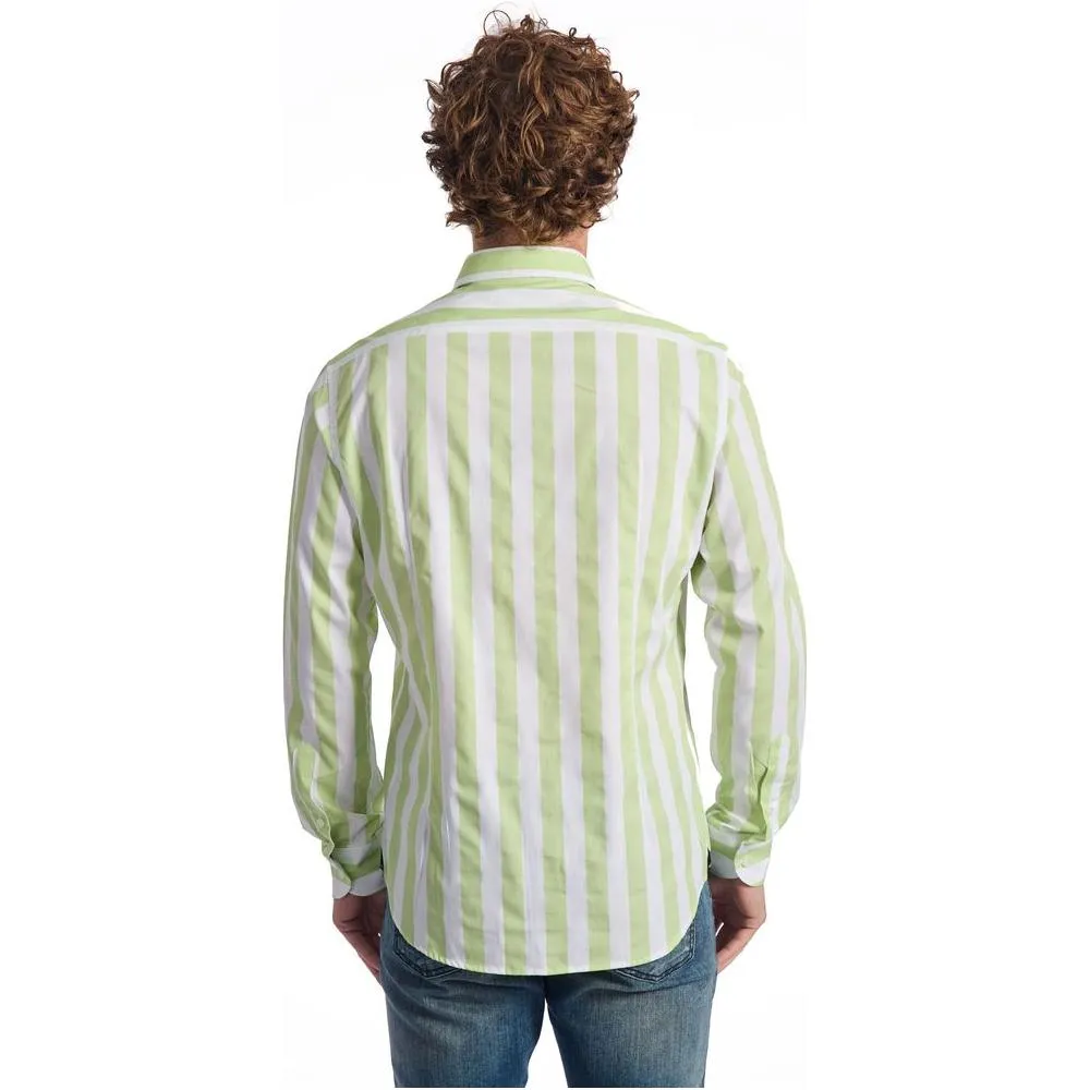 Baldinini Trend Green Cotton Shirt