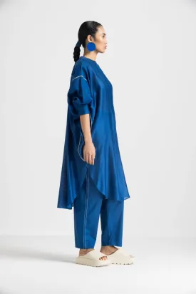 Bat Sleeve Shirt Co-ord - Electric Blue