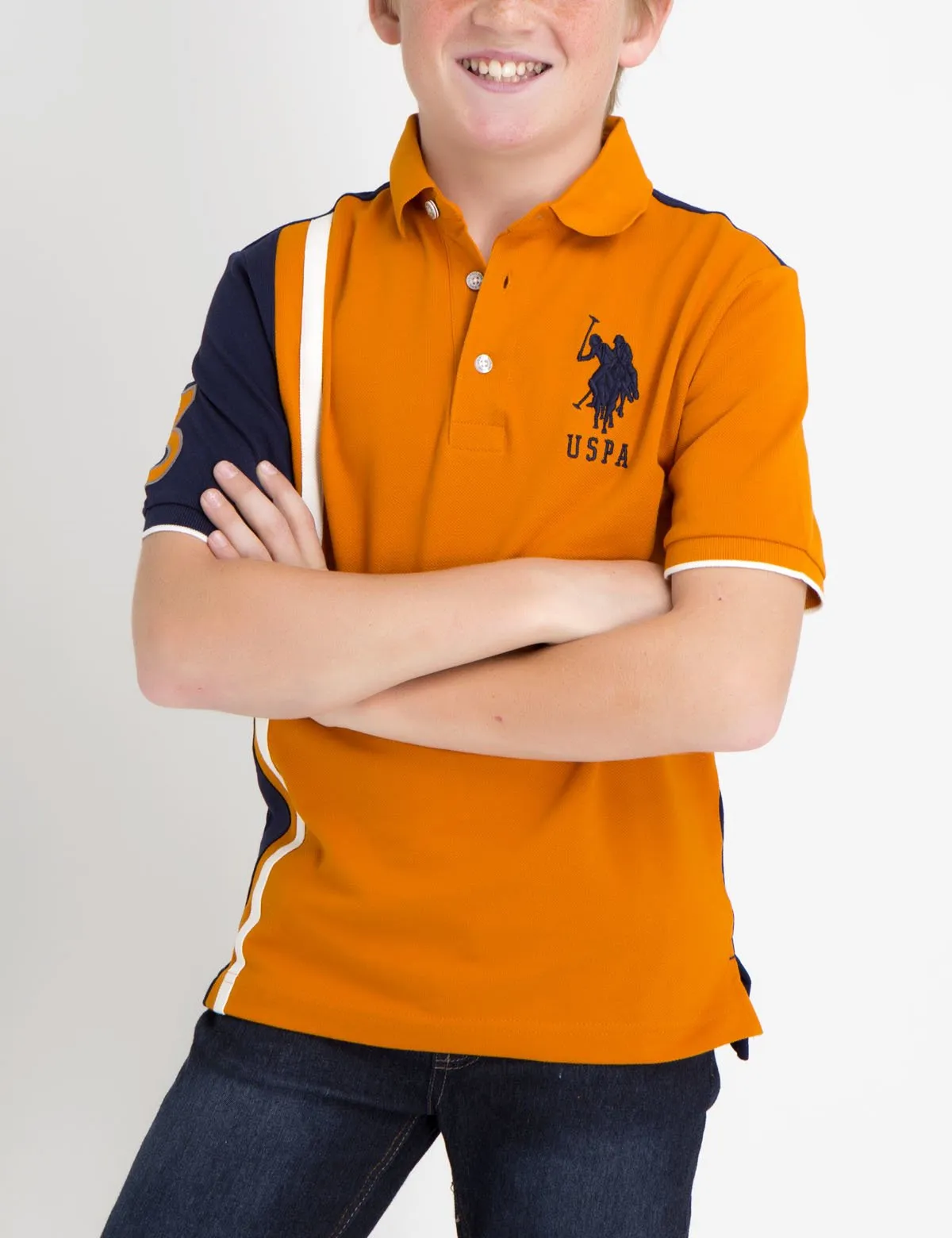 BOYS COLORBLOCK POLO