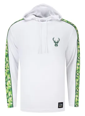 Bucks In Six AOP Milwaukee Bucks Hooded Long Sleeve T-Shirt