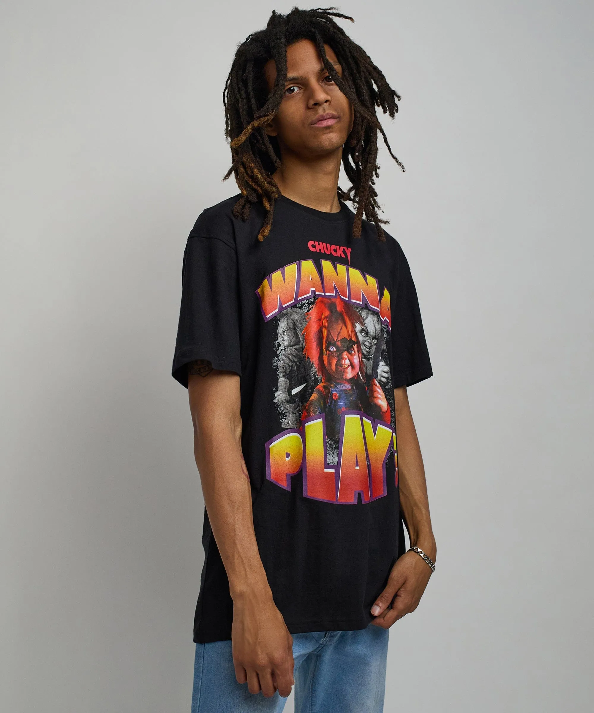 Chucky Wanna Play Short Sleeve Tee - Black