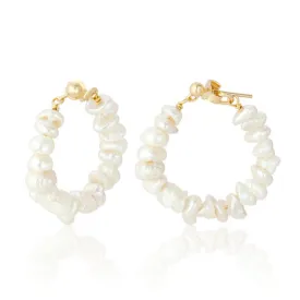 Cora Pearl Gold Hoop Earrings