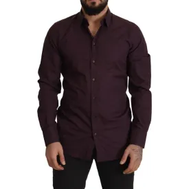 Dolce & Gabbana Regal Purple Slim Fit Dress Shirt