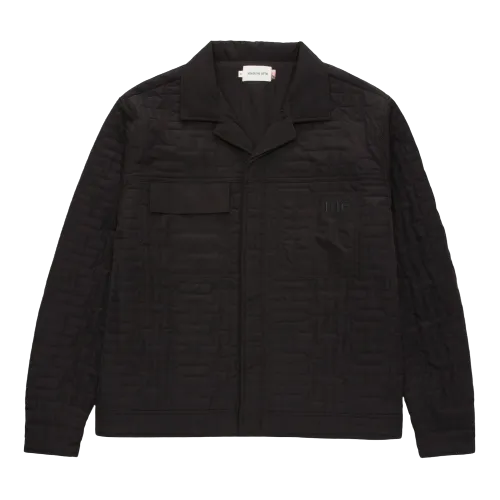 H QUILTED JACKET
 HTG230166-BLACK