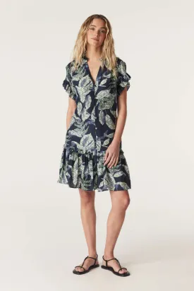 HAVANA FRILL DRESS | Navy Floral