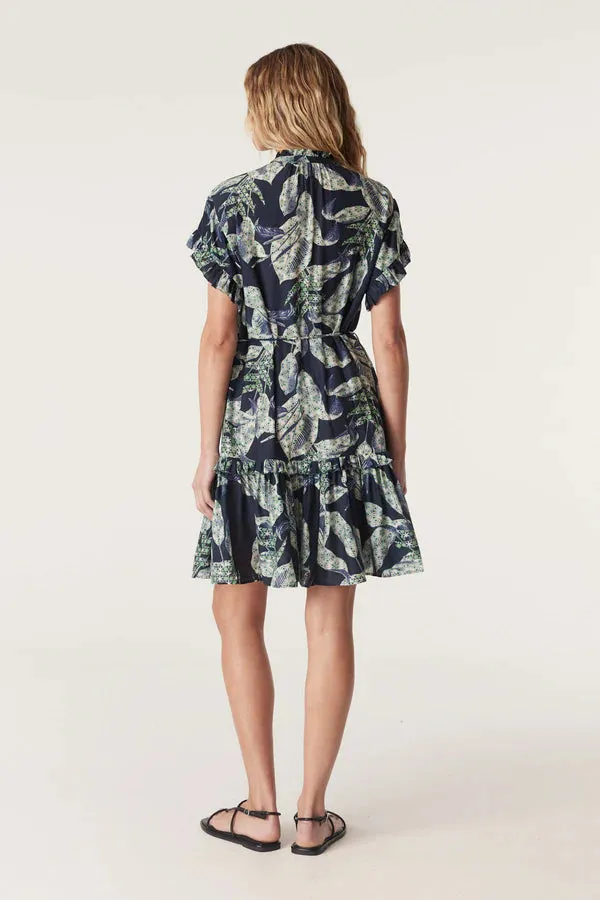 HAVANA FRILL DRESS | Navy Floral