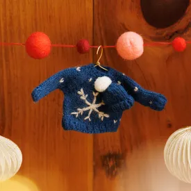 Mini Snowflake Sweater Ornament