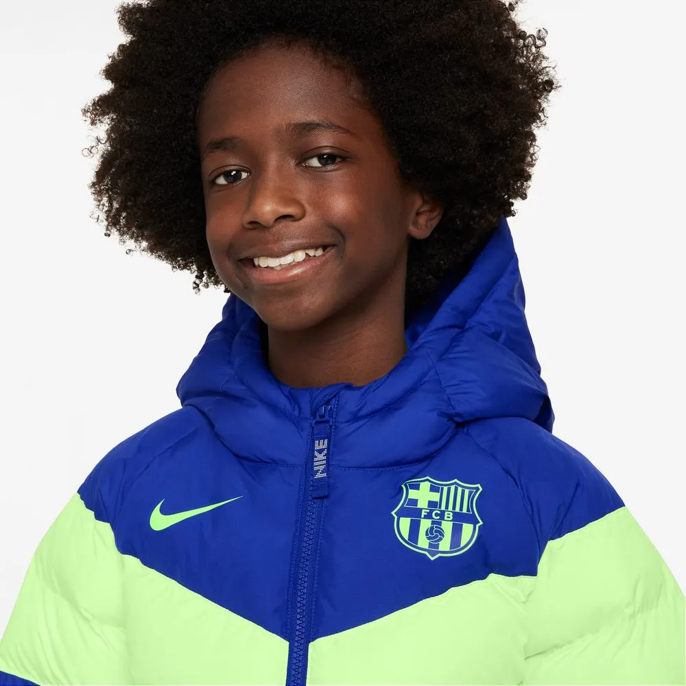 Nike Youth FC Barcelona 2024/25 Synethic Fill Hooded Jacket