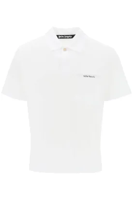 Palm angels sartorial tape pique' polo shirt