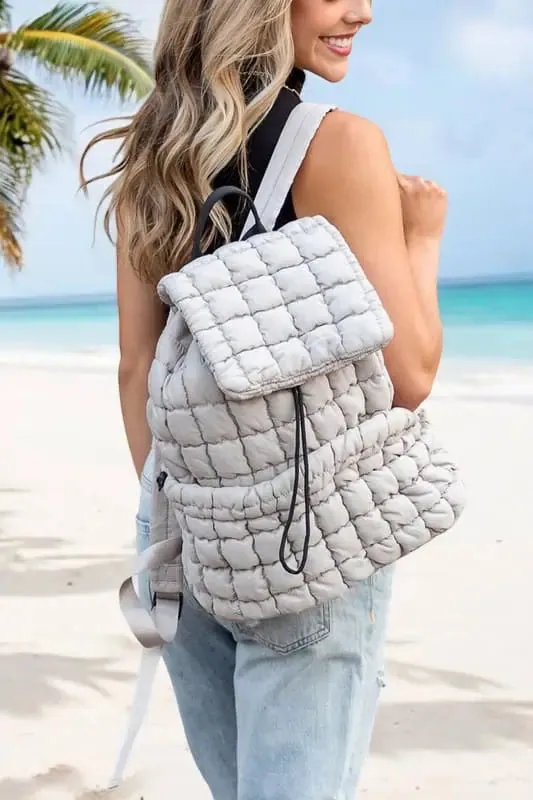 Quilted Puffer Backpack