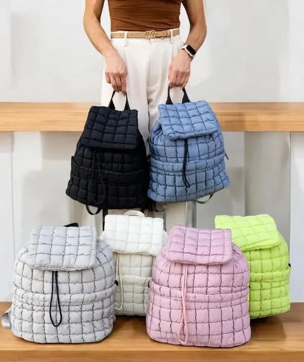 Quilted Puffer Backpack