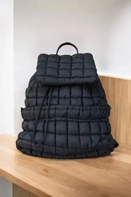 Quilted Puffer Backpack