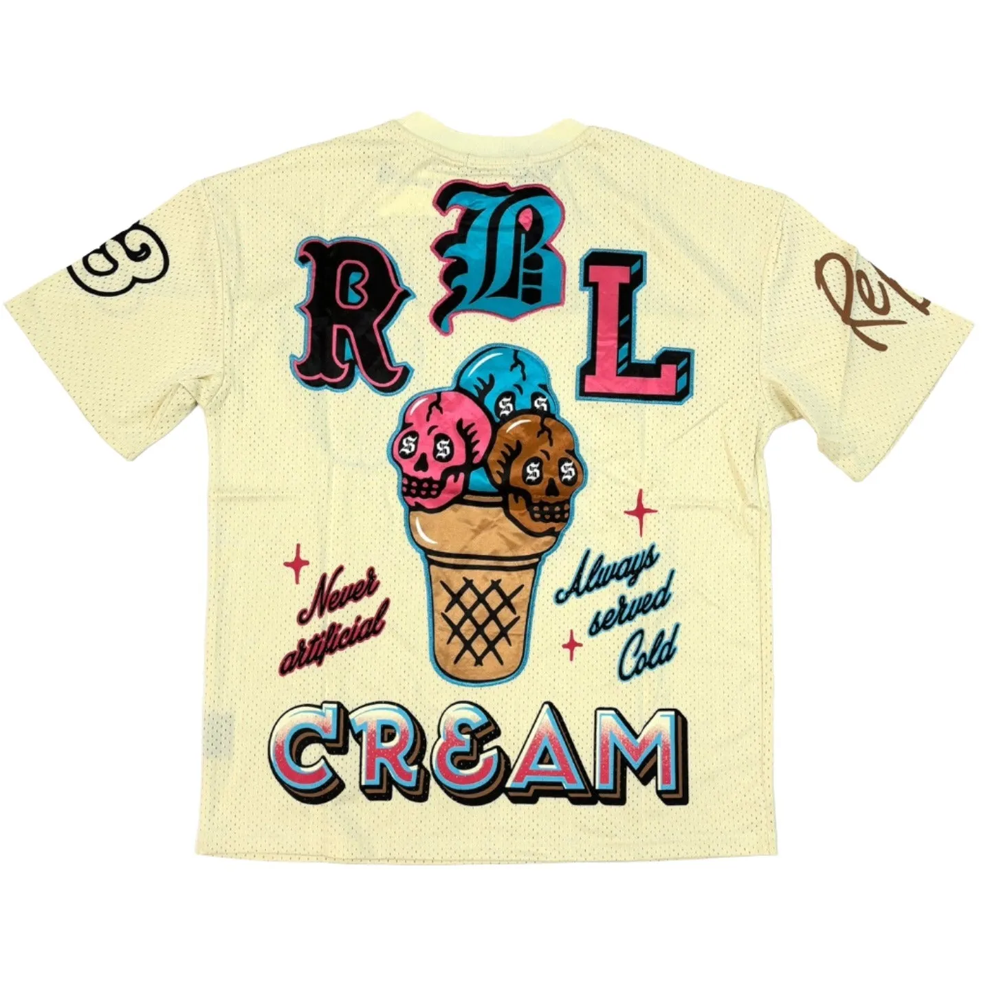 REBEL MINDS RBL Cream Graphic T-Shirt