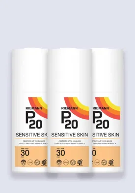 Riemann P20 Sensitive Sun Cream SPF 30 200ml - 3 Pack Saver