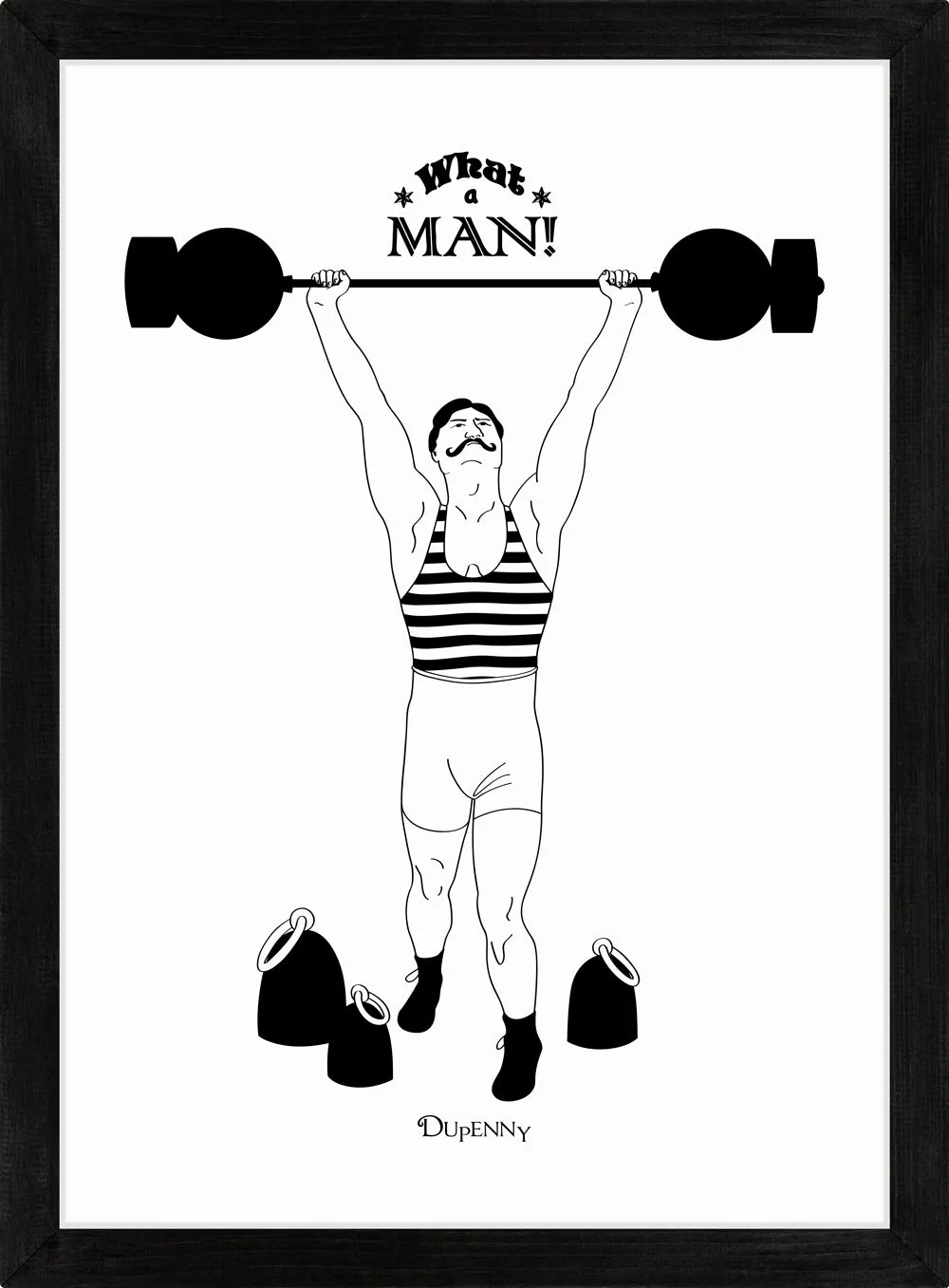 Strongman (B&W) - Art Prints