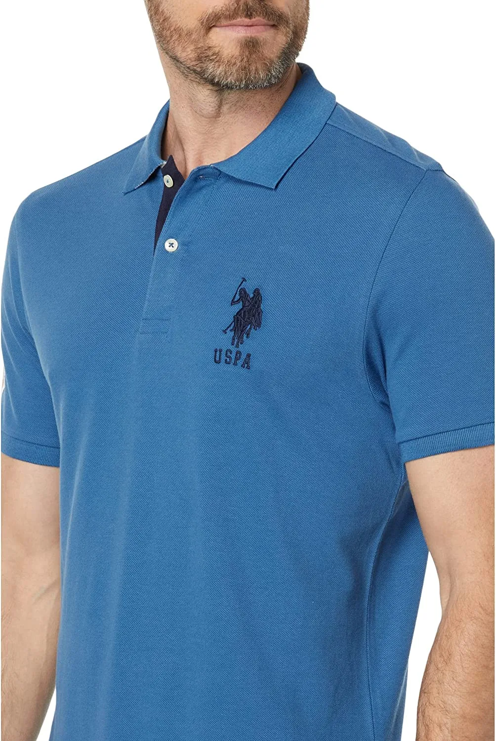 U.S. Polo Assn. Men's Slim Fit Pique Mesh Polo Shirt