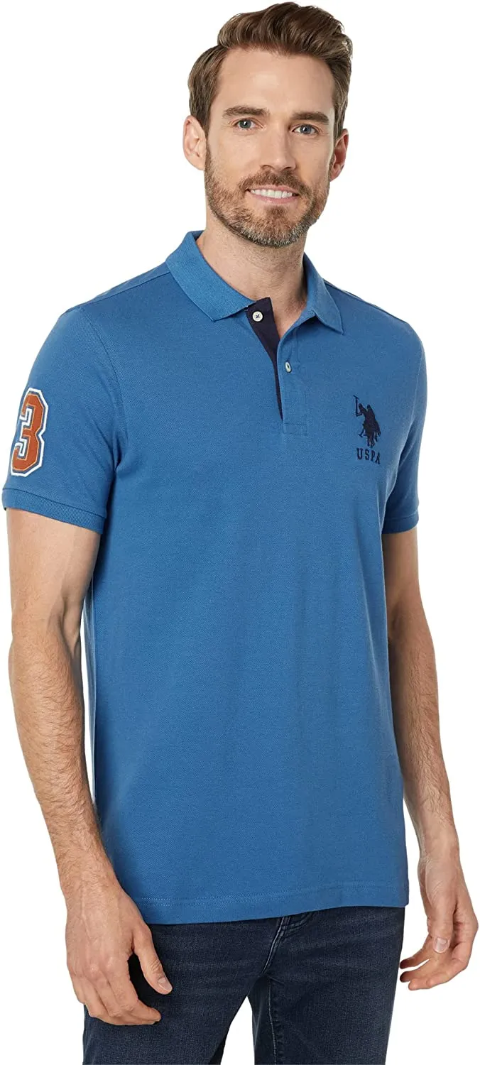 U.S. Polo Assn. Men's Slim Fit Pique Mesh Polo Shirt