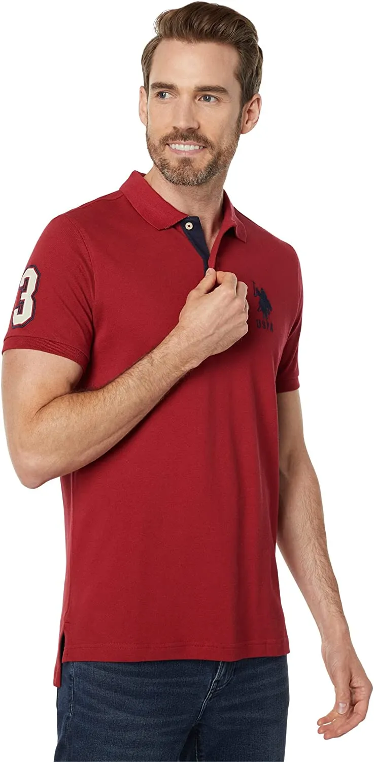 U.S. Polo Assn. Men's Slim Fit Pique Mesh Polo Shirt